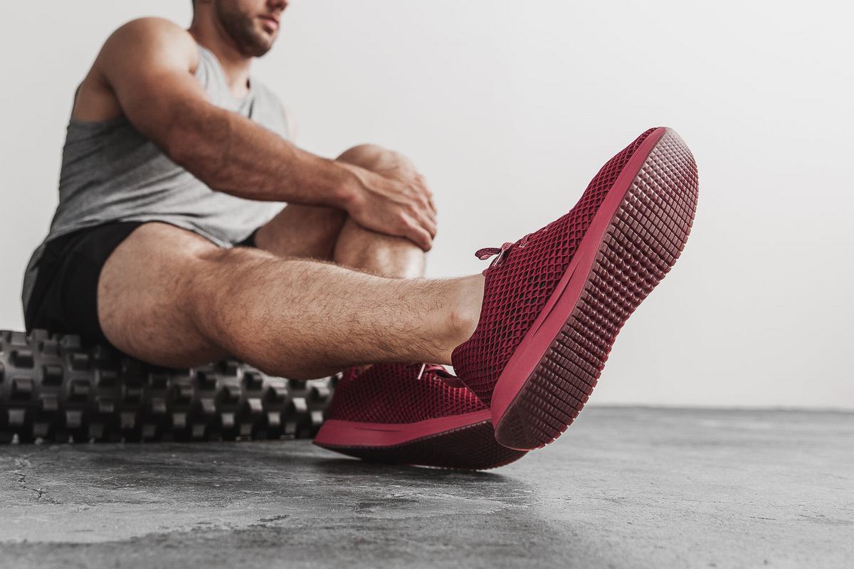 Nobull Mesh Runner Men's Running Shoes Burgundy | Australia (SY6072)